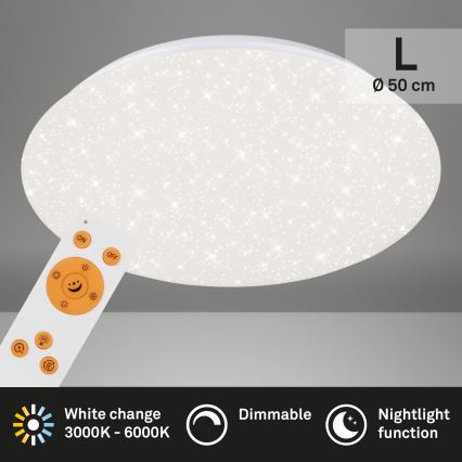 Brilo - LED Aptumšojama griestu lampa STARRY SKY LED/40W/230V 3000-6000K + tālvadības pults