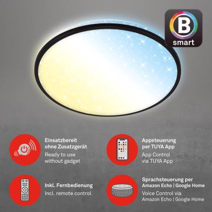 Brilo - LED Aptumšojama griestu lampa STARRY SKY LED/42W/230V 3000-6500K Wi-Fi Tuya + tālvadības pults