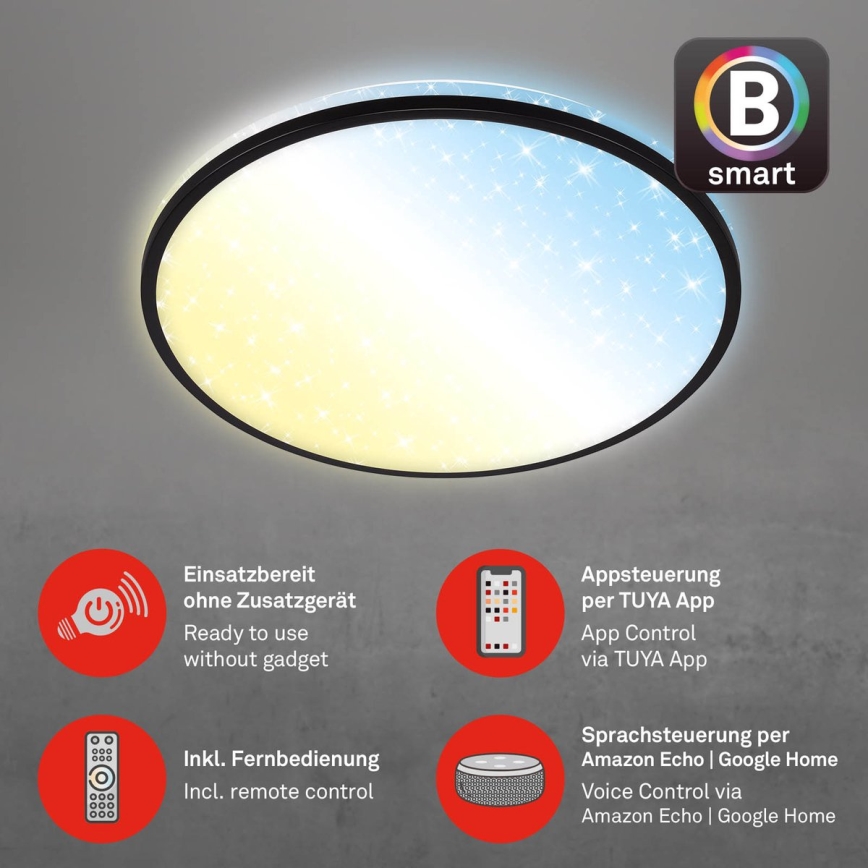 Brilo - LED Aptumšojama griestu lampa STARRY SKY LED/42W/230V 3000-6500K Wi-Fi Tuya + tālvadības pults