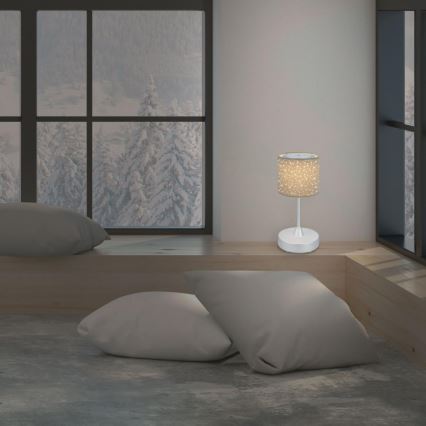 Brilo - LED Aptumšojama rechargeable āra galda lampa LOLE LED/3W/5V IP44 sudraba/bēša
