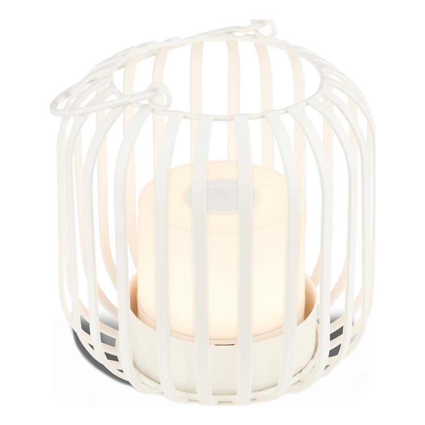 Brilo - LED Aptumšojama rechargeable āra galda lampa LED/2W/5V IP44 balta