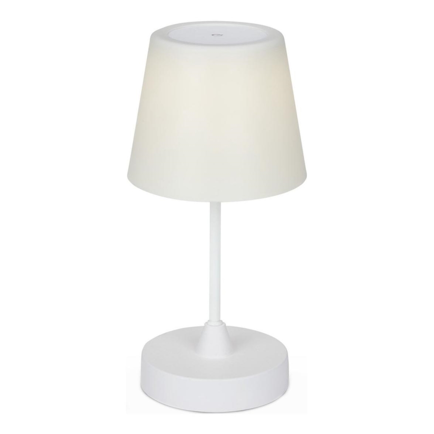 Brilo - LED Aptumšojama rechargeable āra galda lampa LED/3W/5V IP44 balta