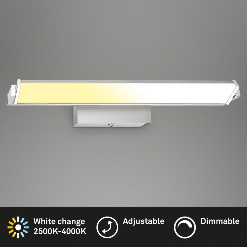 Brilo - LED Aptumšojama sienas lampa LED/18W/230V 2700-4000K sudraba