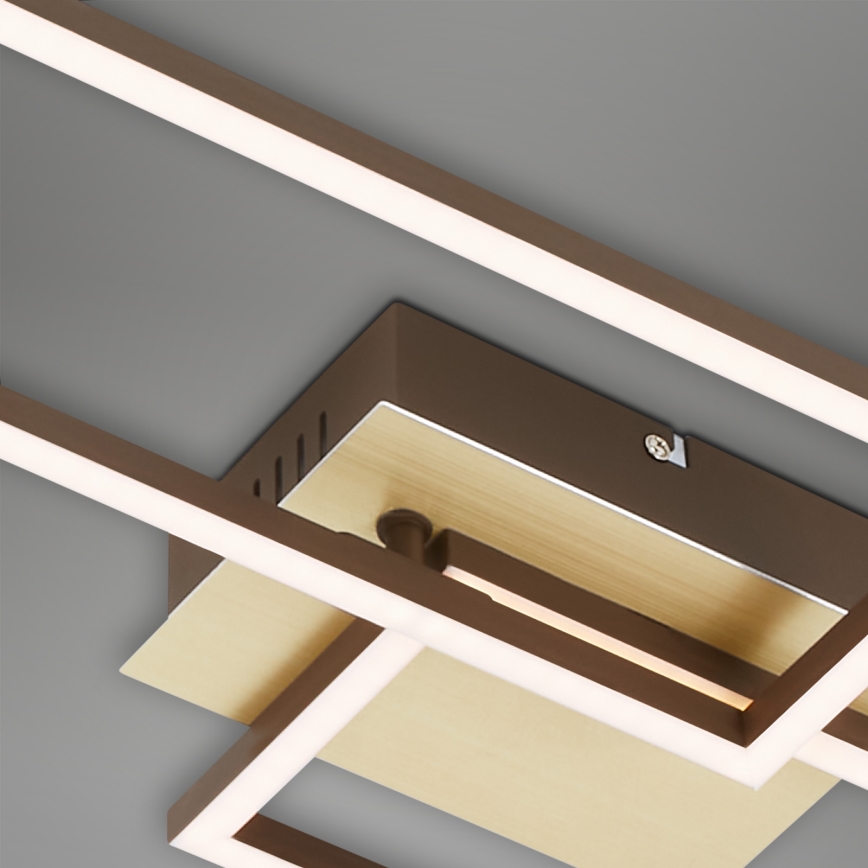 Brilo - LED Aptumšojama virsapmetuma lustra FRAME 2xLED/20W/230V 2700-5000K + tālvadības pults