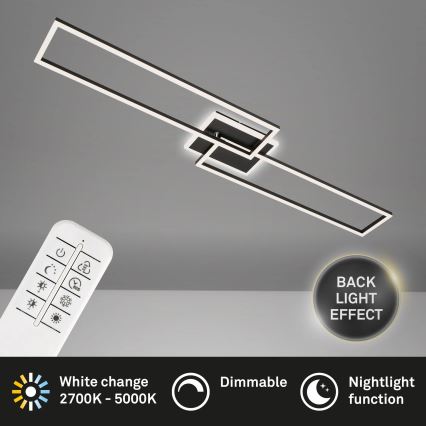 Brilo - LED Aptumšojama virsapmetuma lustra FRAME 2xLED/20W/230V 2700-6500K + tālvadības pults