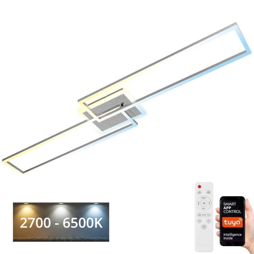 Brilo - LED Aptumšojama virsapmetuma lustra FRAME 2xLED/20W/230V 2700-6500K Wi-Fi Tuya + tālvadības pults