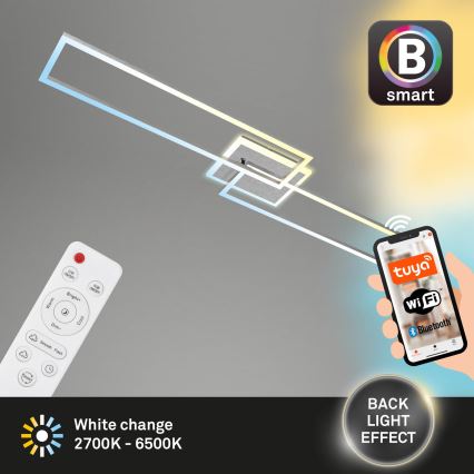 Brilo - LED Aptumšojama virsapmetuma lustra FRAME 2xLED/20W/230V 2700-6500K Wi-Fi Tuya + tālvadības pults