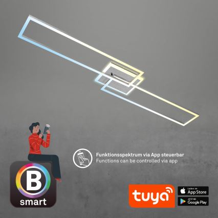 Brilo - LED Aptumšojama virsapmetuma lustra FRAME 2xLED/20W/230V 2700-6500K Wi-Fi Tuya + tālvadības pults