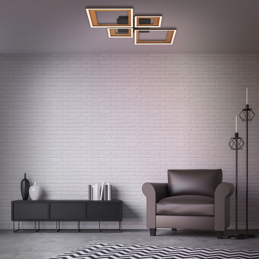 Brilo - LED Aptumšojama virsapmetuma lustra FRAME LED/38W/230V