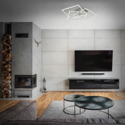 Brilo - LED Aptumšojama virsapmetuma lustra FRAME LED/40W/230V 2700-5000K Wi-Fi Tuya + tālvadības pults