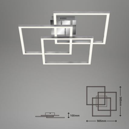 Brilo - LED Aptumšojama virsapmetuma lustra FRAME LED/40W/230V 2700-5000K Wi-Fi Tuya + tālvadības pults