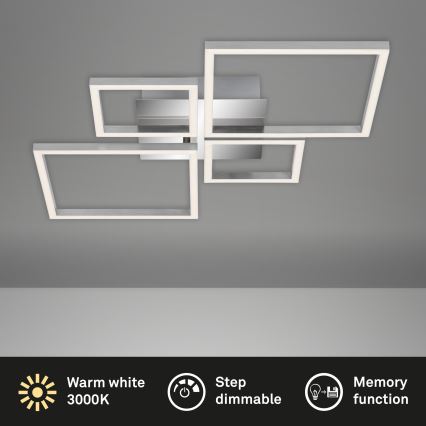 Brilo - LED Aptumšojama virsapmetuma lustra FRAME LED/44W/230V