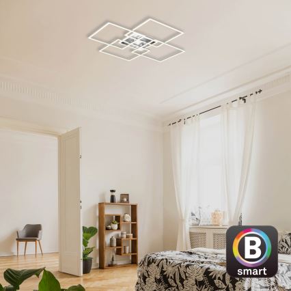 Brilo - LED Aptumšojama virsapmetuma lustra FRAME LED/50W/230V 2700-6500K Wi-Fi Tuya + tālvadības pults