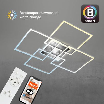 Brilo - LED Aptumšojama virsapmetuma lustra FRAME LED/50W/230V 2700-6500K Wi-Fi Tuya + tālvadības pults