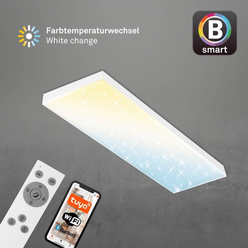 Brilo - LED Aptumšojams virsapmetuma panelis FRAMELESS LED/28W/230V 3000-6500K Wi-Fi Tuya + tālvadības pults