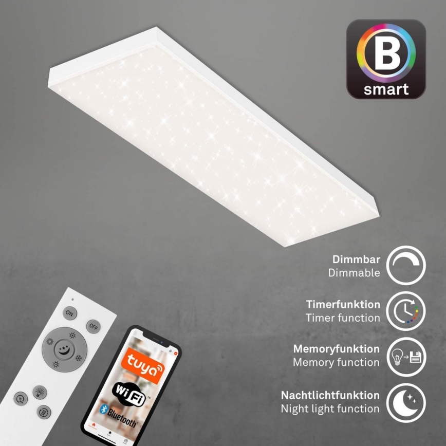 Brilo - LED Aptumšojams virsapmetuma panelis FRAMELESS LED/28W/230V 3000-6500K Wi-Fi Tuya + tālvadības pults