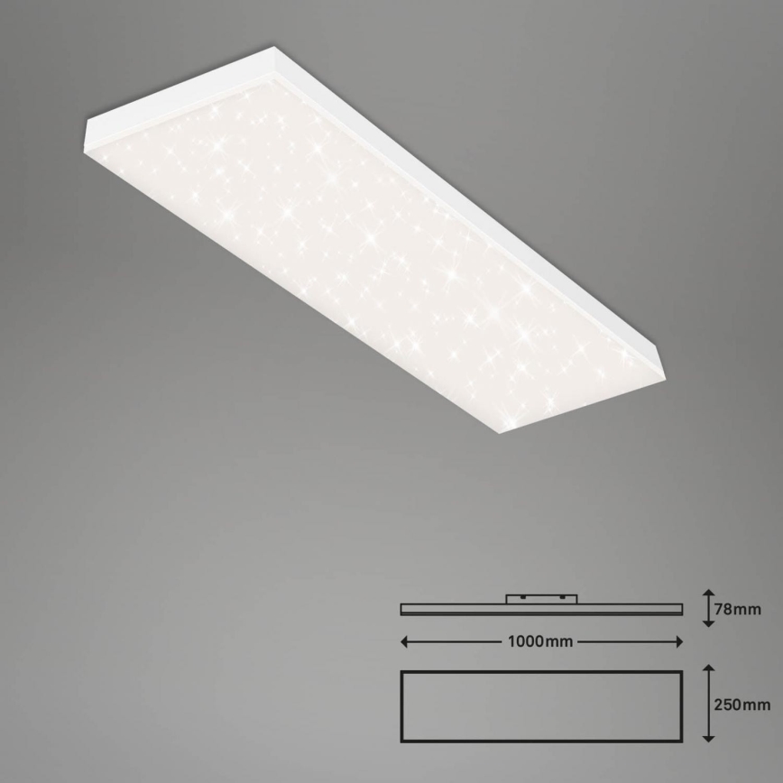 Brilo - LED Aptumšojams virsapmetuma panelis FRAMELESS LED/28W/230V 3000-6500K Wi-Fi Tuya + tālvadības pults