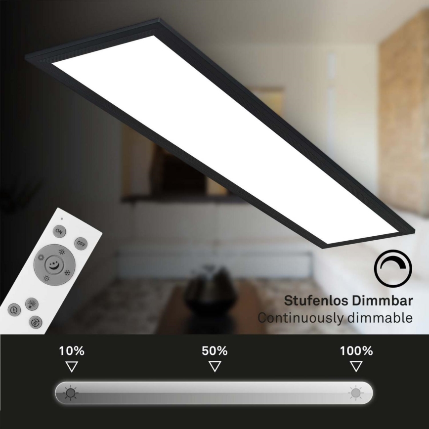 Brilo - LED Aptumšojams virsapmetuma panelis LED/24,5W/230V 3000-6500K + tālvadības pults