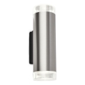 Brilo - LED Āra sienas lampa 2xGU10/4,7W/230V IP44 4000K matēts hroms