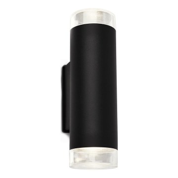 Brilo - LED Āra sienas lampa 2xGU10/4,7W/230V IP44 4000K melna