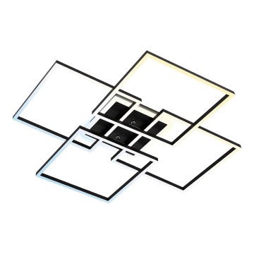 Brilo - LED dimējams griestu gaismeklis FRAME LED/50W/230V 2700-6500K 72,4x72,4cm melna Wi-Fi Tuya + tālvadības pults
