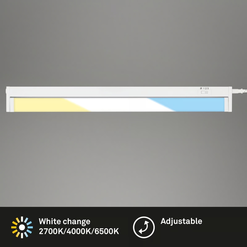 Brilo - LED gaismeklis zem skapja LED/6W/230V 2700/4000/6500K 54,5 cm balts