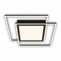 Brilo - LED griestu gaismeklis 2xLED/16W/230V + LED/19W 51,5x51,5 cm melns