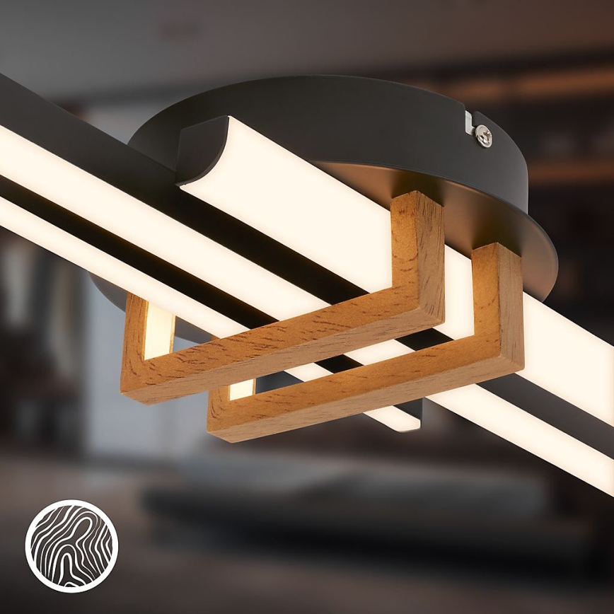 Brilo - LED griestu gaismeklis TINKA LED/21W/230V 3000K melns