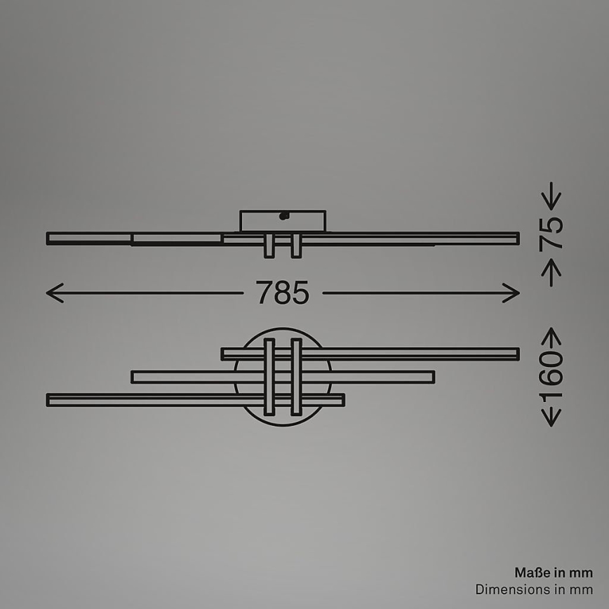 Brilo - LED griestu gaismeklis TINKA LED/21W/230V 3000K miedzētas krāsas