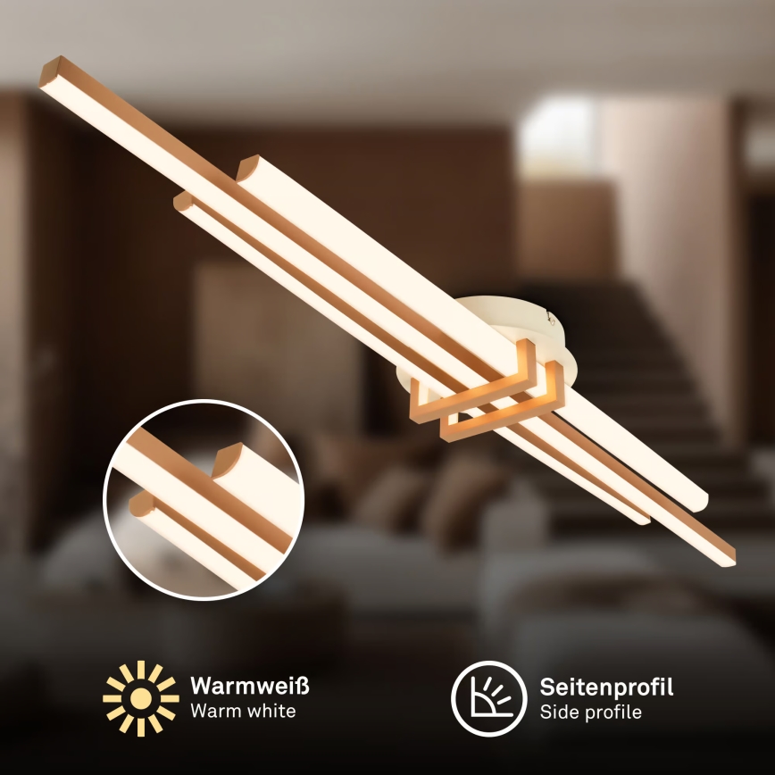 Brilo - LED griestu gaismeklis TINKA LED/30W/230V 3000K vara krāsā