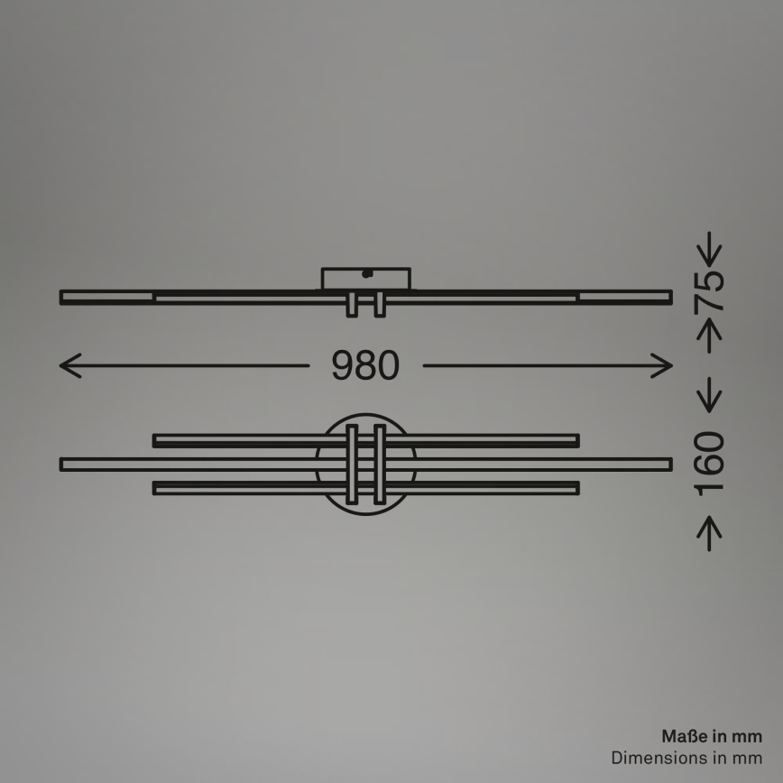 Brilo - LED griestu gaismeklis TINKA LED/30W/230V 3000K vara krāsā