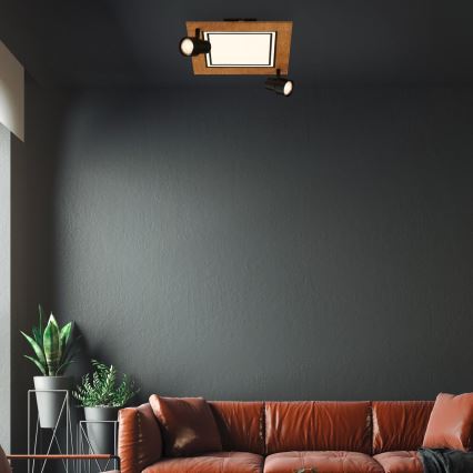 Brilo - LED Griestu lampa LED/12W/230V + 2xGU10/9W 3000K