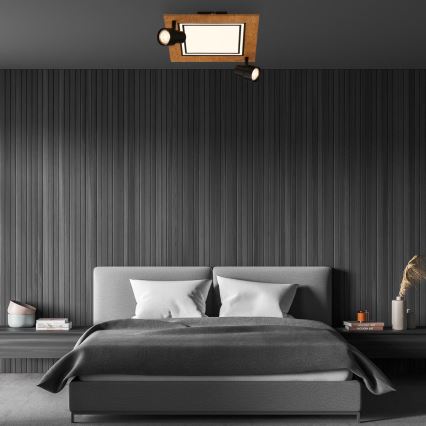 Brilo - LED Griestu lampa LED/12W/230V + 2xGU10/9W 3000K