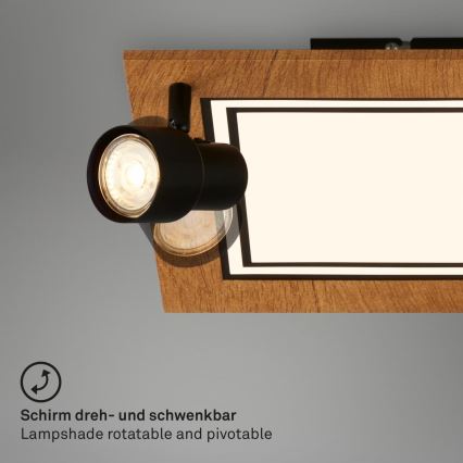 Brilo - LED Griestu lampa LED/12W/230V + 2xGU10/9W 3000K