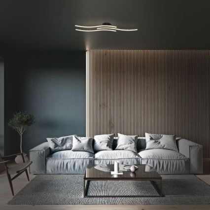 Brilo - LED Griestu lampa LED/19W/230V 3000K melna