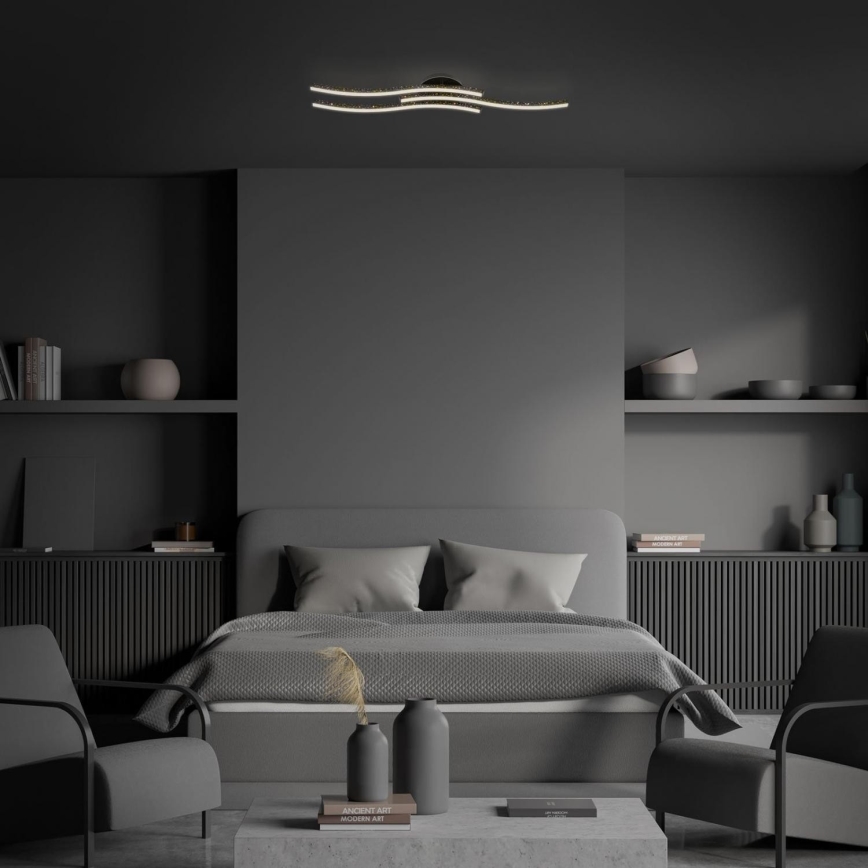 Brilo - LED Griestu lampa LED/19W/230V 3000K melna