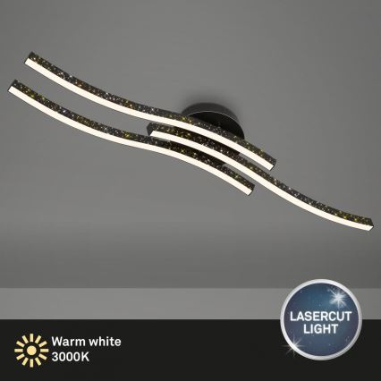 Brilo - LED Griestu lampa LED/19W/230V 3000K melna