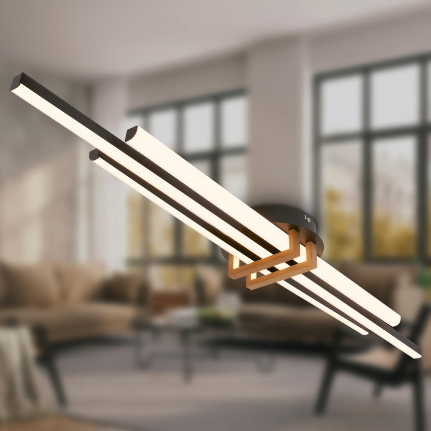 Brilo - LED griestu lampa TINKA LED/30W/230V 3000K melna