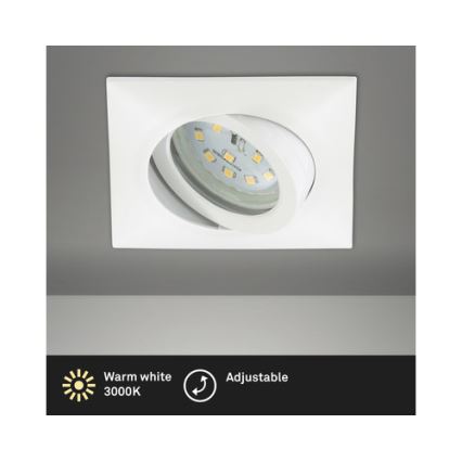 Brilo - LED Iegremdējama vannas istabas lampa LED/5W/230V IP23 balta