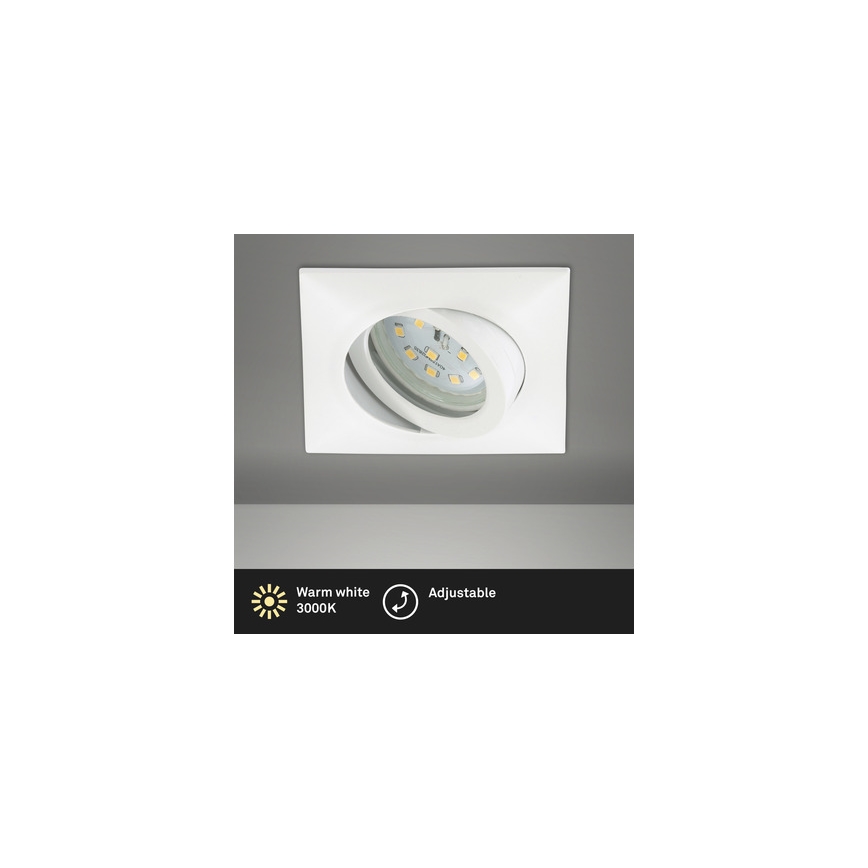 Brilo - LED Iegremdējama vannas istabas lampa LED/5W/230V IP23 balta