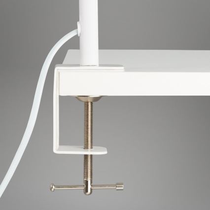 Brilo - LED Pielāgojama galda lampa ar stiprinājumu TRASNA LED/7,5W/230V balta