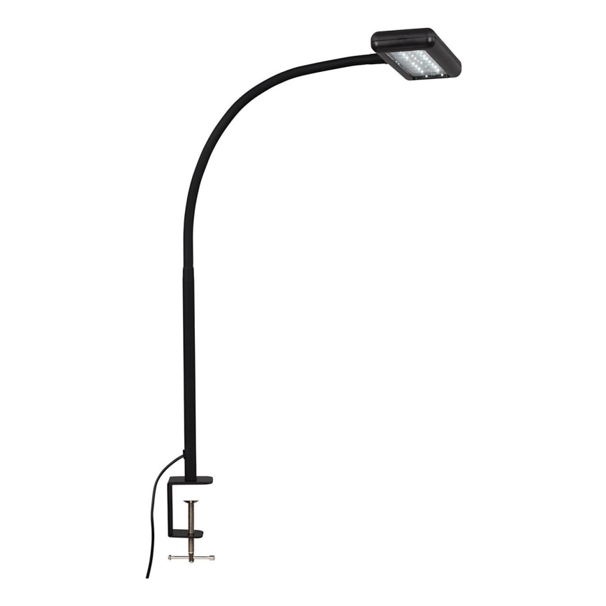 Brilo - LED Pielāgojama galda lampa ar stiprinājumu TRASNA LED/7,5W/230V melna