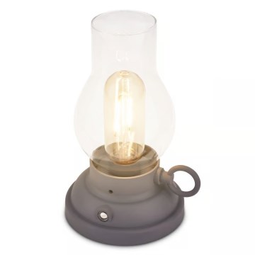 Brilo - LED regulējama āra uzlādējamā galda lampa KANEA LED/1,5W/5V IP44 1200 mAh antracīts