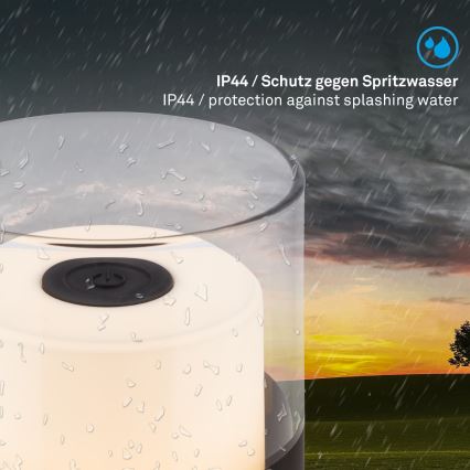 Brilo - LED regulējamā uzlādējamā āra galda lampa LILET LED/2W/5V IP44