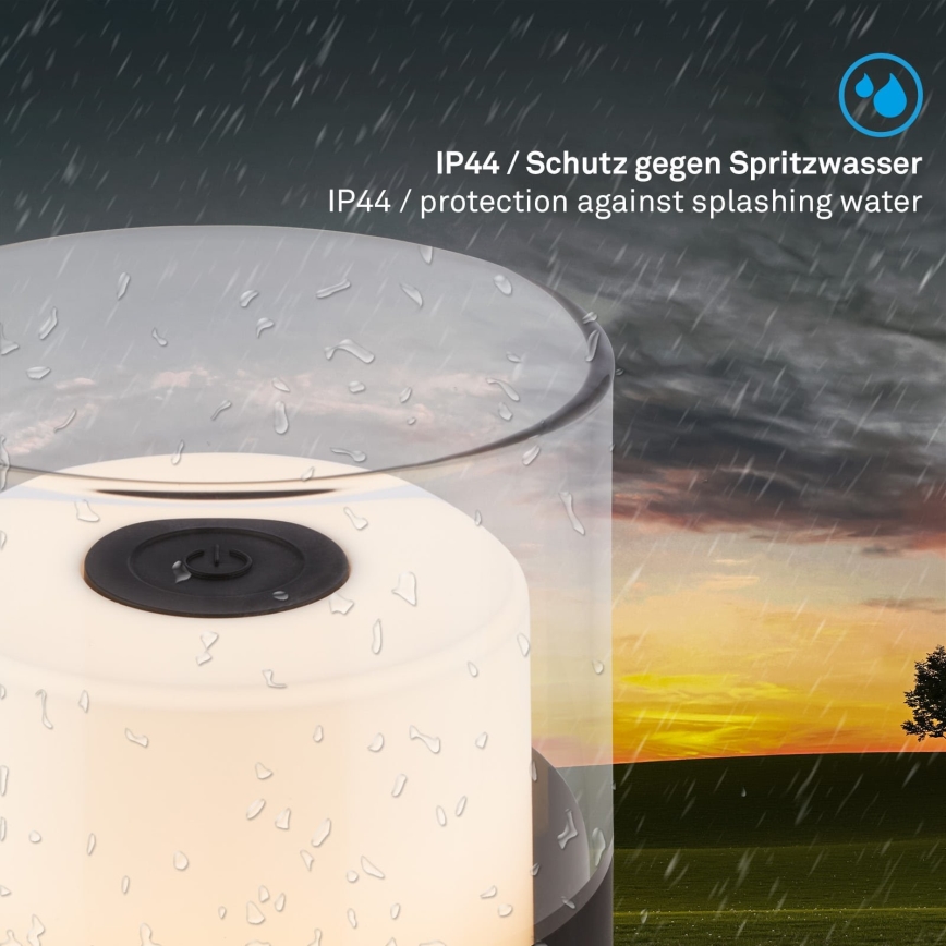 Brilo - LED regulējamā uzlādējamā āra galda lampa LILET LED/2W/5V IP44