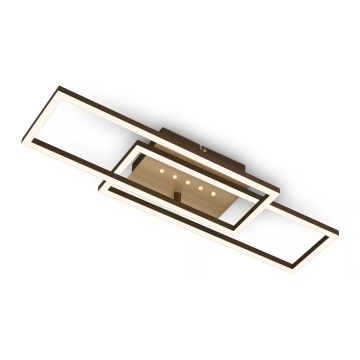 Brilo - LED regulējams griestu gaismeklis LED/30W/230V 3000K brūns