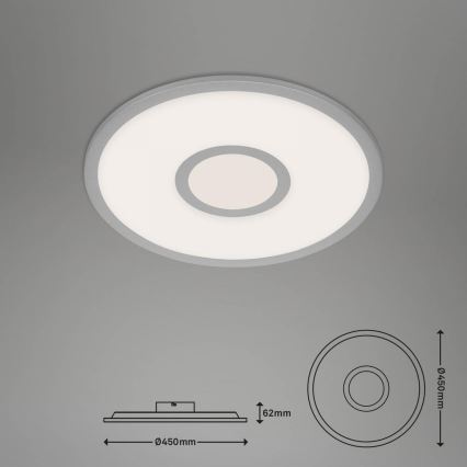 Brilo - LED RGB Aptumšojama griestu lampa CENTRO LED/24W/230V 2700-6500K Wi-Fi Tuya + tālvadības pults