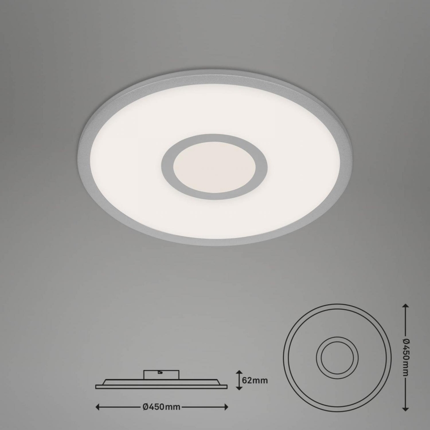 Brilo - LED RGB Aptumšojama griestu lampa CENTRO LED/24W/230V 2700-6500K Wi-Fi Tuya + tālvadības pults
