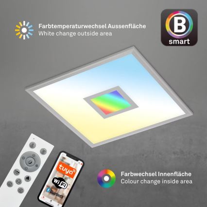 Brilo - LED RGB Aptumšojama griestu lampa CENTRO LED/24W/230V 2700-6500K Wi-Fi Tuya + tālvadības pults