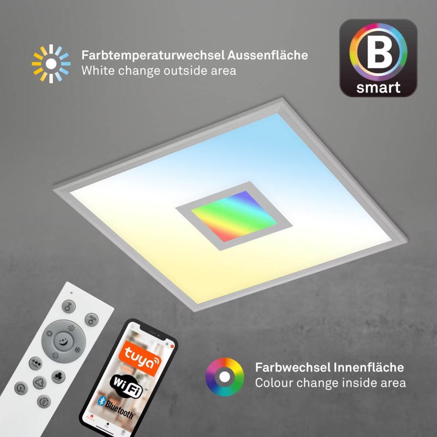 Brilo - LED RGB Aptumšojama griestu lampa CENTRO LED/24W/230V 2700-6500K Wi-Fi Tuya + tālvadības pults
